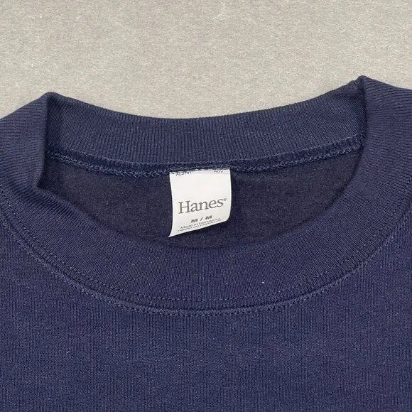 Seattle Kraken Sweatshirt Mens Medium Deep Sea Blue Crewneck Hanes NHL Apparel - Picture 2 of 10